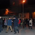 Il corteo contro l'ampliamento della discarica