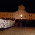 Il corteo contro l'ampliamento della discarica