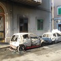 L'incendio avvenuto in via Lupis