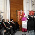 Il saluto sul sagrato della Cattedrale