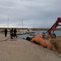 L'esercitazione al porto di Giovinazzo