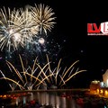 Lo spettacolo piromusicale in cala Porto
