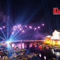 Lo spettacolo piromusicale in cala Porto