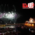 Lo spettacolo piromusicale in cala Porto