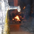 Acqua e fuoco in piazza Vittoria