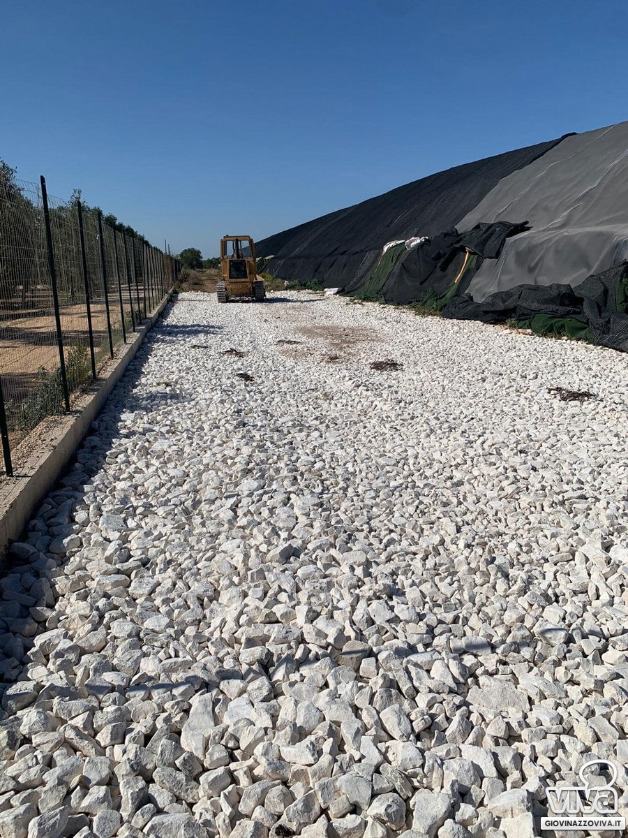 Lavori alla discarica di San Pietro Pago