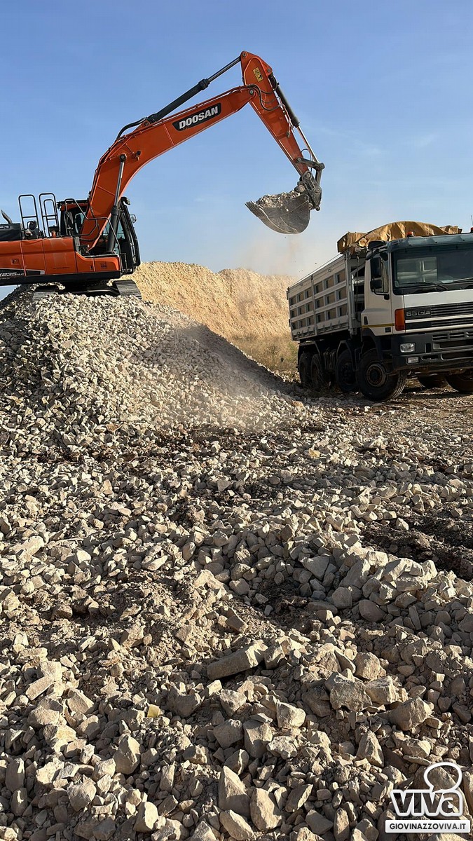 Lavori alla discarica di San Pietro Pago