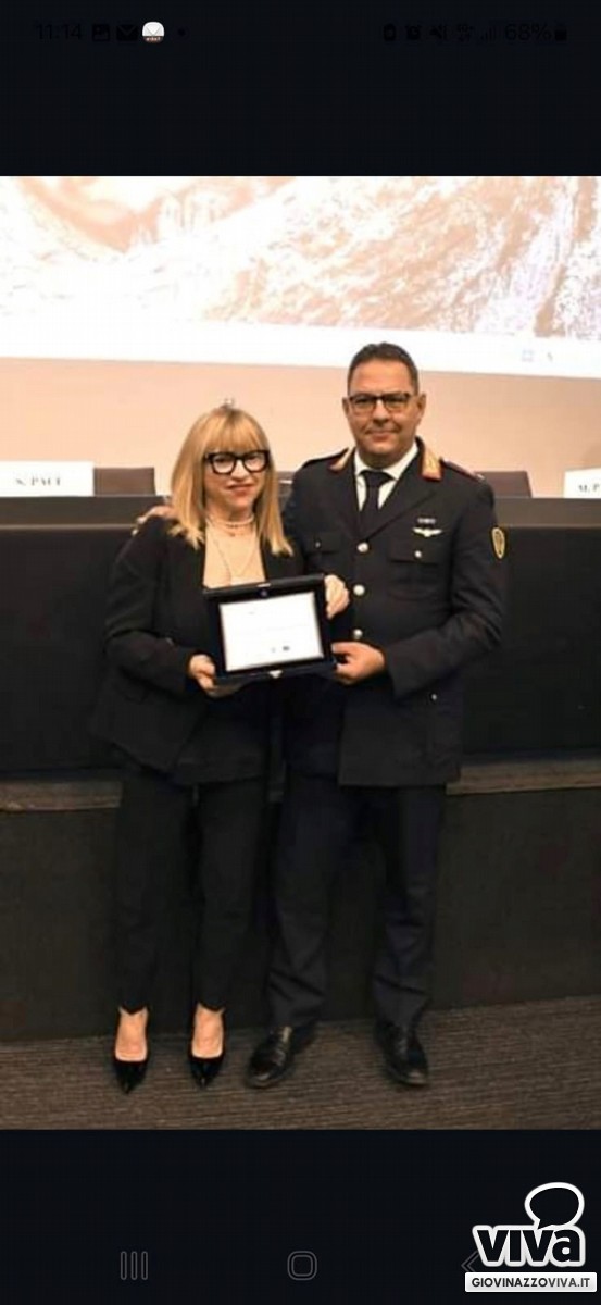 Il comandante Bovino premiato a Bari