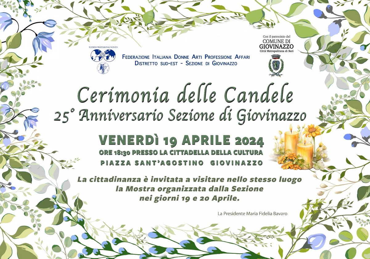 Anniversario Fidapa Giovinazzo