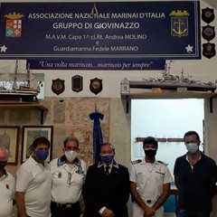 Il comandante Burlando saluta l'Anmi Giovinazzo