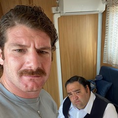 Scaravilli sul set de "Il Maledetto"