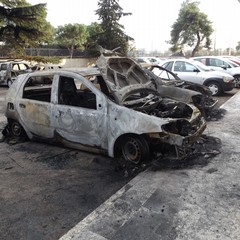 L'incendio in via Devenuto