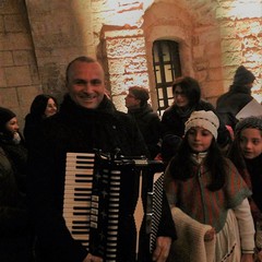Il Maestro Felice Bologna con la sua fisarmonica