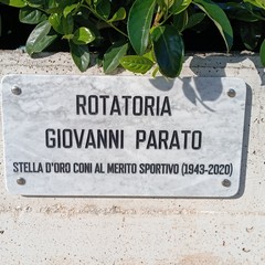 Ecco la nuova rotatoria in memoria di Giovanni Parato