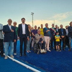 Il restyling del campo sportivo De Pergola: inaugurata la nuova pista di atletica