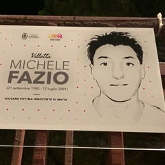 Intitolazione Villetta a Michele Fazio