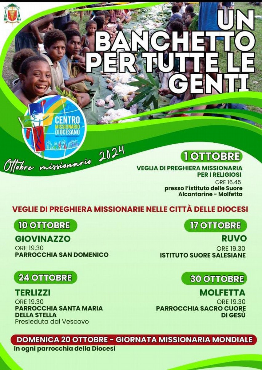 Giornata missionaria mondiale diocesi Molfetta Ruvo Giovinazzo Terlizzi