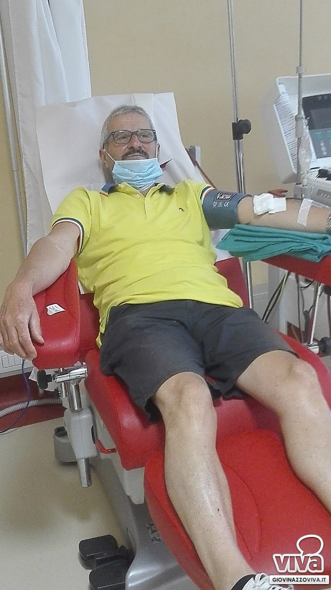 Nicola Depalo dona sangue