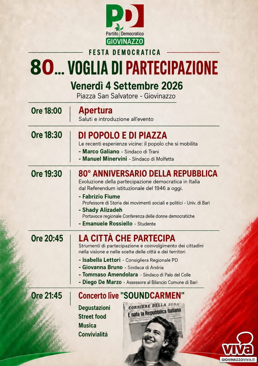 Programma Festa Democratica