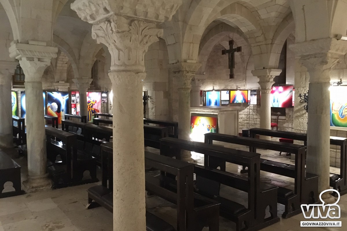 Le opere nella cripta