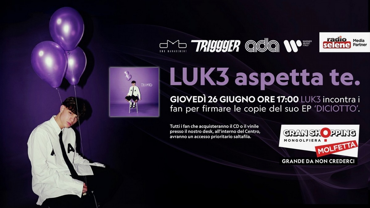 Luk3 arriva a Molfetta