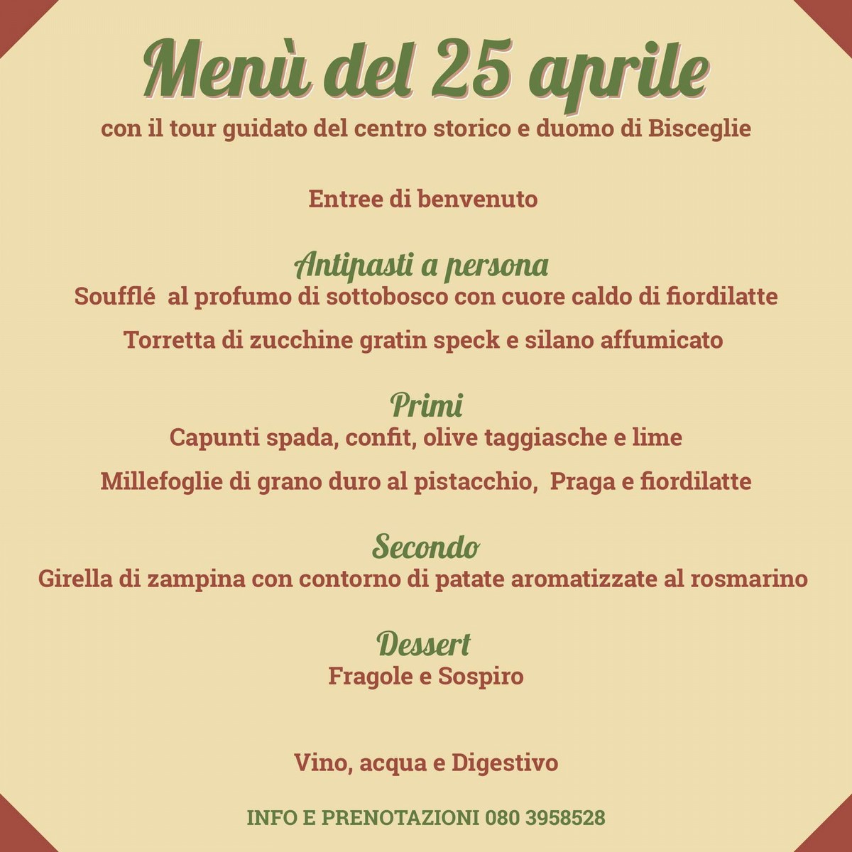 Men aprile Bisceglie