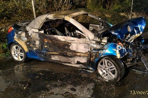L'incidente avvenuto lungo la litoranea per Molfetta
