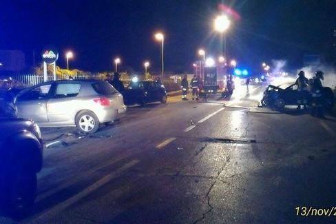 L'incidente sulla litoranea per Molfetta