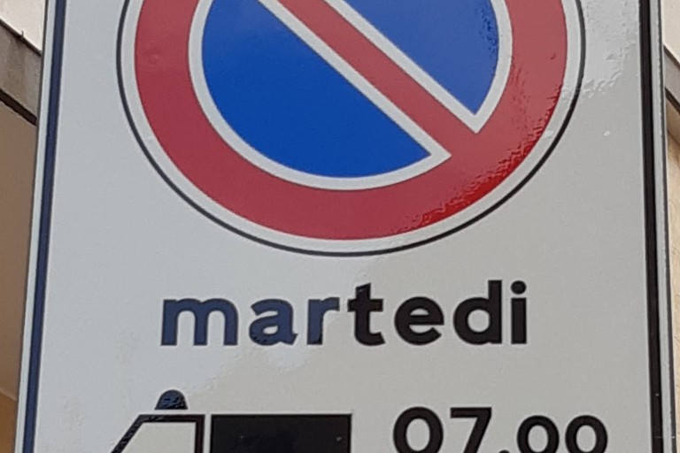 Cartelli pulizia meccanizzata strade