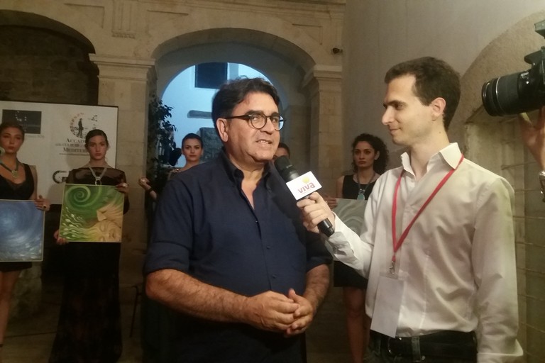 Giuseppe Dalbis intervista Nicola De Matteo. <span>Foto Gianluca Battista</span>