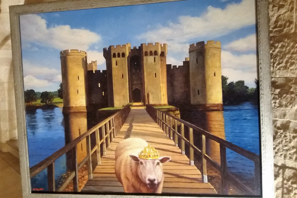 Un quadro di Maurizio Muscettola. <span>Foto Gianluca Battista</span>