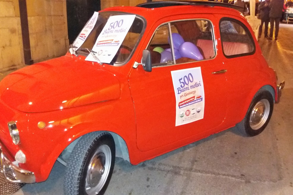 La 500 rossa. <span>Foto Gianluca Battista</span>