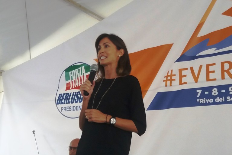Mara Carfagna ad Everest. <span>Foto Gianluca Battista</span>