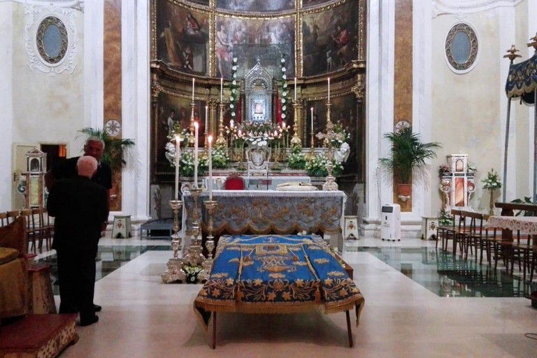 Il Manto della Madonna in Concattedrale. <span>Foto Giuseppe Dalbis</span>