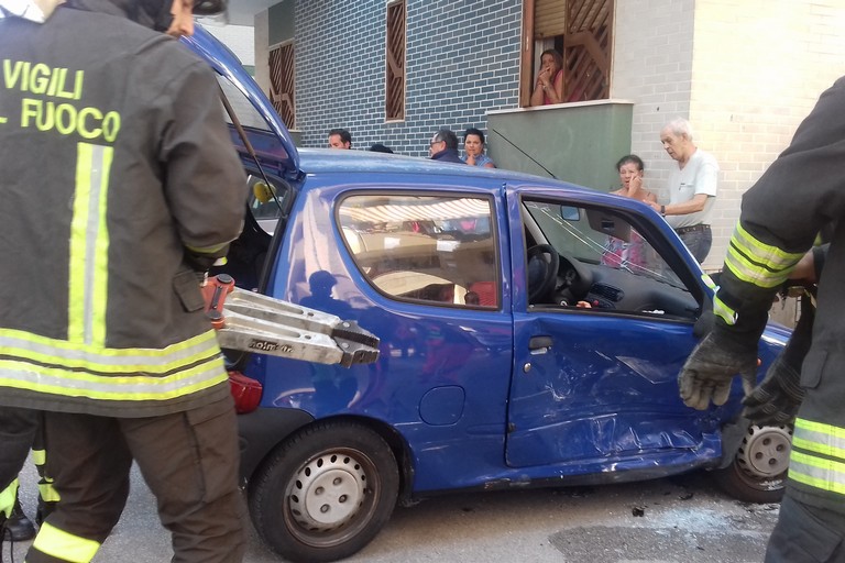 L'intervento dei Vigili del Fuoco