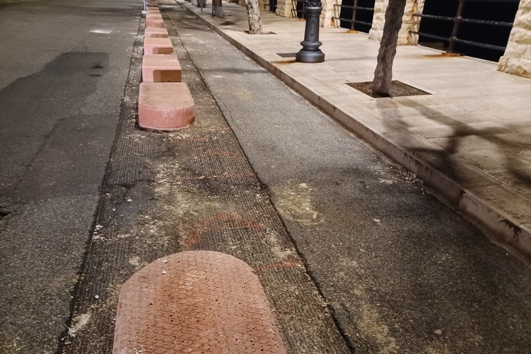 Pista ciclabile a Ponente. <span>Foto Gianluca Battista</span>