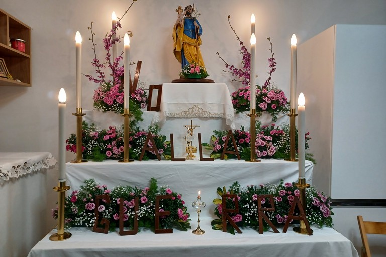 Altarino di San Giuseppe - No alla guerra. <span>Foto Gianluca Battista</span>