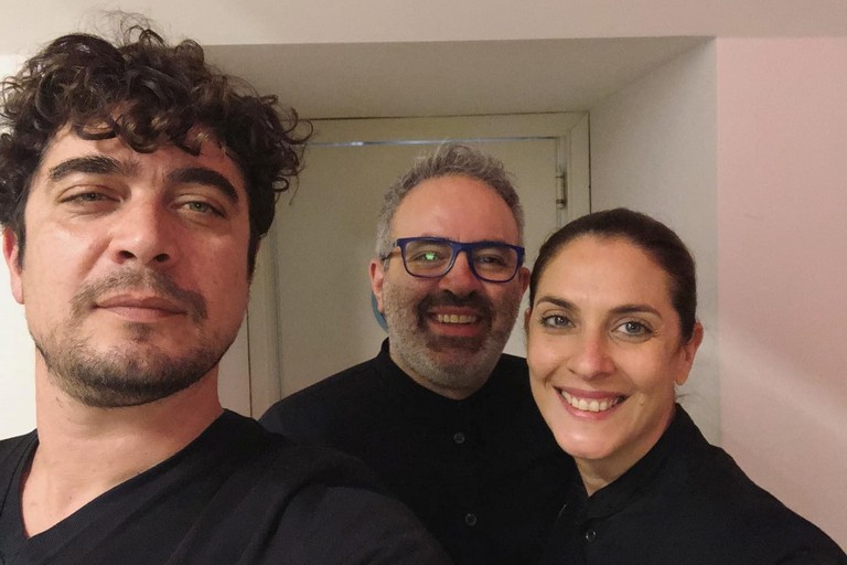 Riccardo Scamarcio all'Hostaria San Domenico