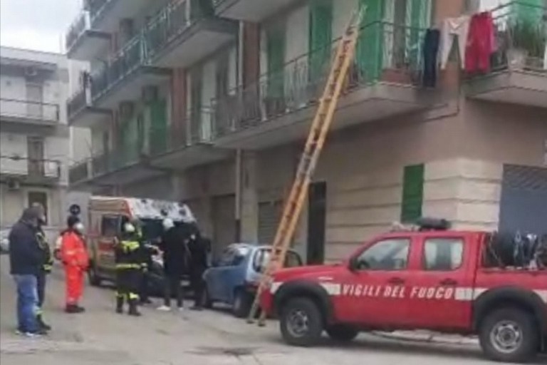 L'intervento dei Vigili del Fuoco