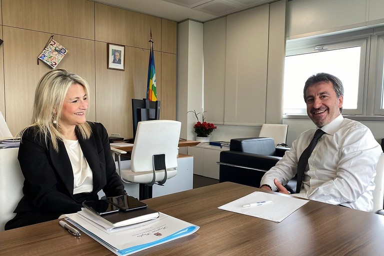 de Gennaro con l'Assessora Maraschio