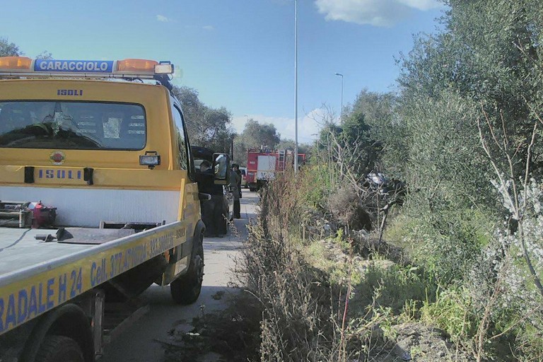L'incidente stradale avvenuto sulla strada provinciale 88