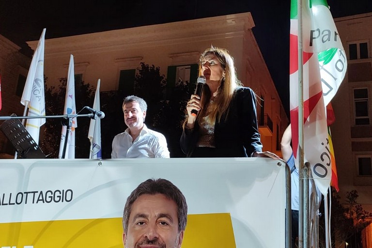 Maria Rosaria Pugliese con Daniele de Gennaro
