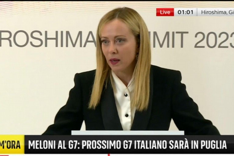Giorgia Meloni al G7 di Hiroshima
