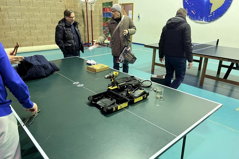 Tennistavolo - i preparativi a Giovinazzo