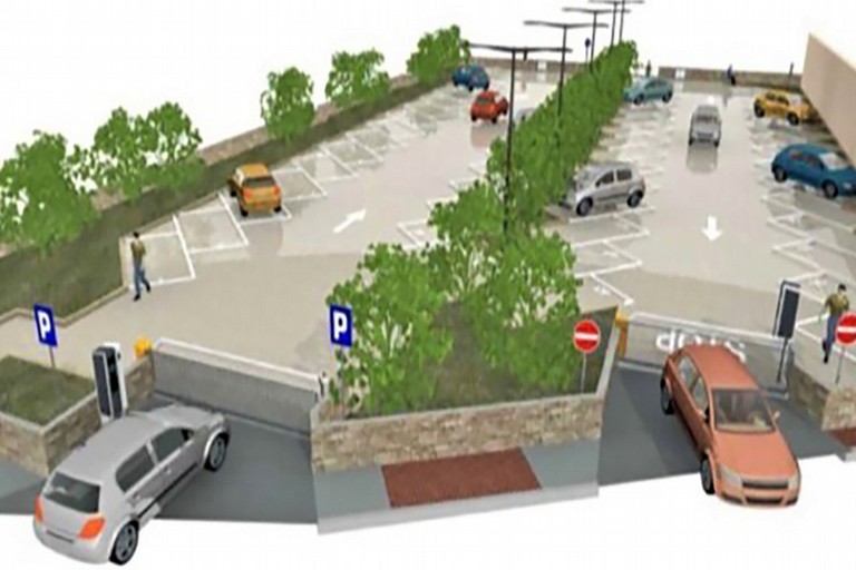 Parcheggio via Fossato - render