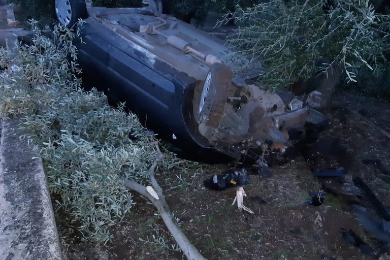 L'incidente stradale avvenuto sulla strada provinciale 107