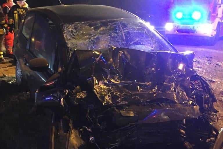 L'incidente stradale avvenuto sulla strada provinciale 88