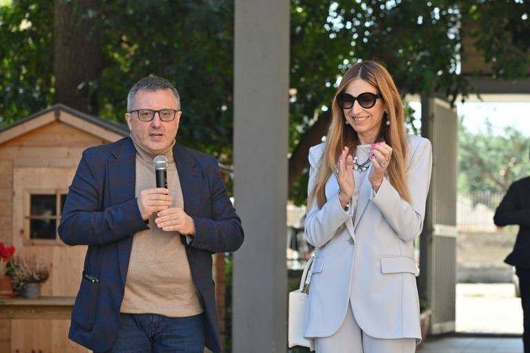 Camporeale all'inaugurazione. <span>Foto Città Metropolitana di Bari </span>