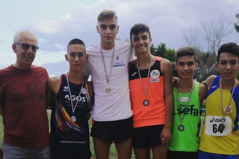 Il podio dell'Atletica Fiamma Giovinazzo
