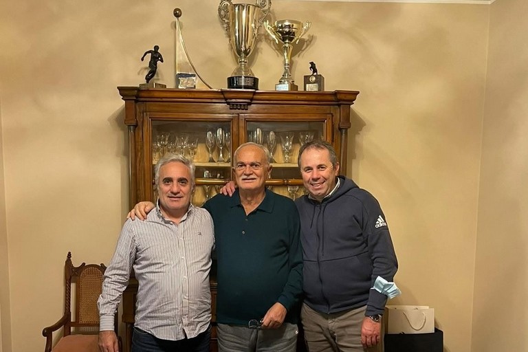Sandrino e Sandro Mazzola con Tommaso Depalma. <span>Foto Tommaso Depalma </span>